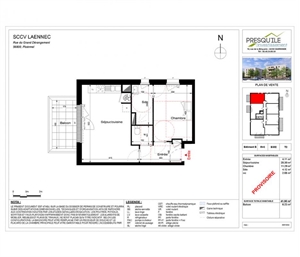 t2 à la vente -   56800  PLOERMEL, surface 41 m2 vente t2 - UBI459502025